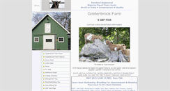 Desktop Screenshot of goldenbrookfarm.com